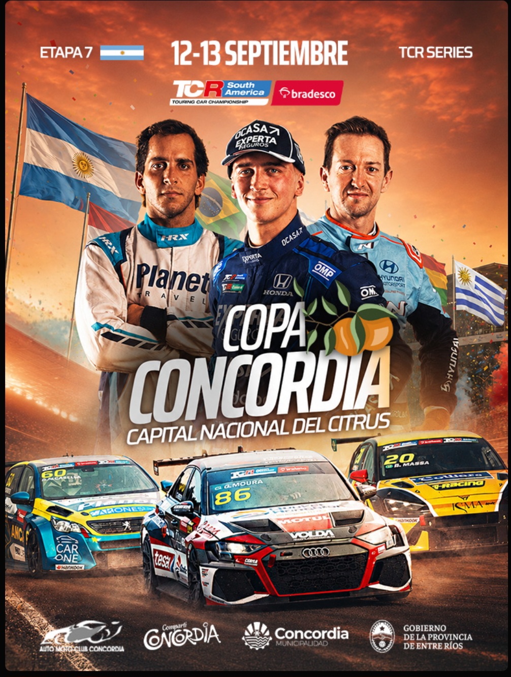 La Copa Concordia Capital Nacional del Citrus llega con el TCR South America