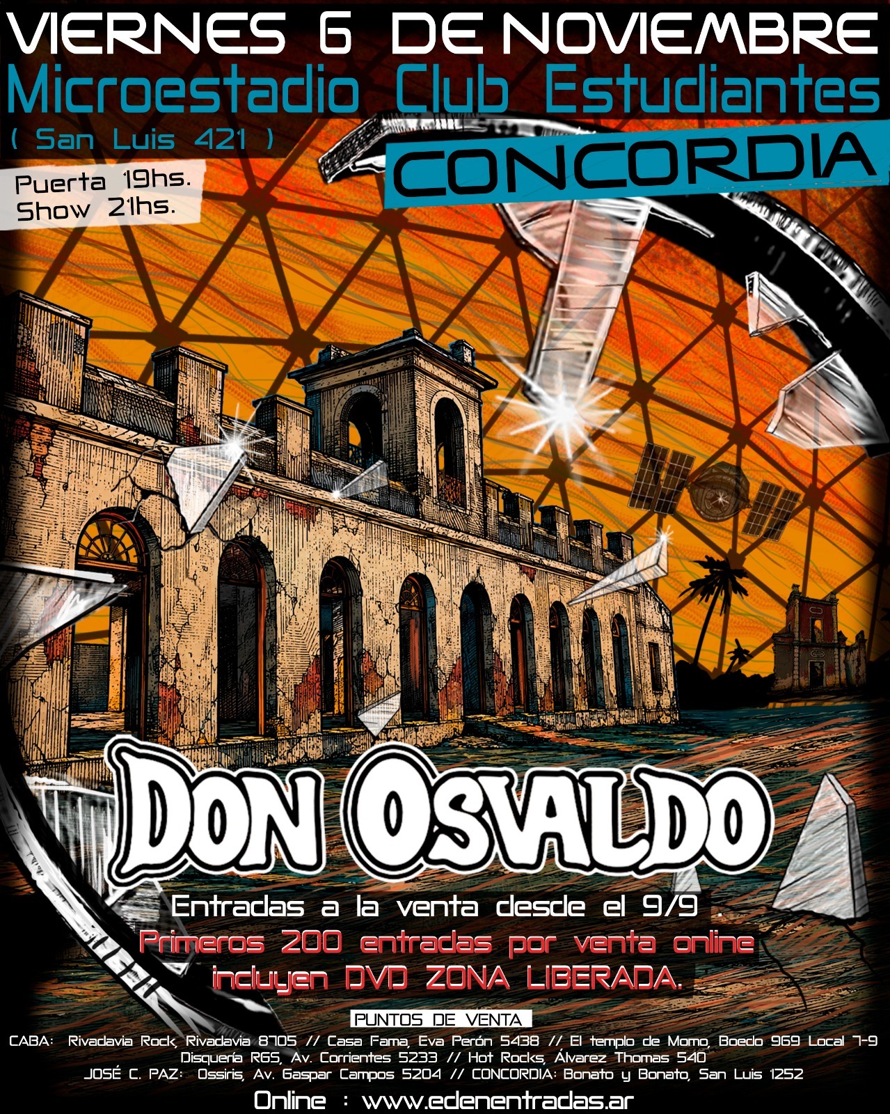 Don Osvaldo vuelve a Concordia con su gira 2026